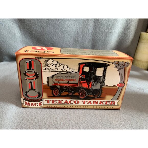 Texaco 1910 Mack Tank Truck Bank 1995 Ertl Collectibles Die-Cast Model Toy - Picture 13 of 14